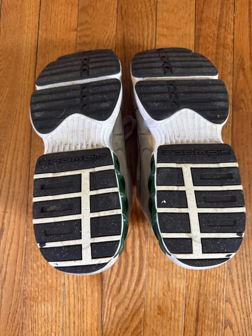 Women’s Nike Zoom Air White and Dark Green Athletic Sneakers